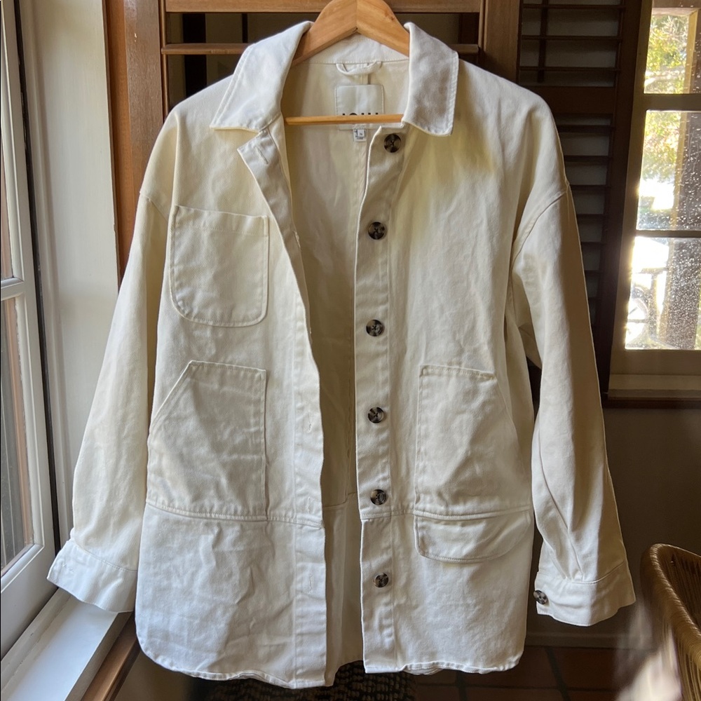 ICHI Japan Women's Cream Utility Jacket